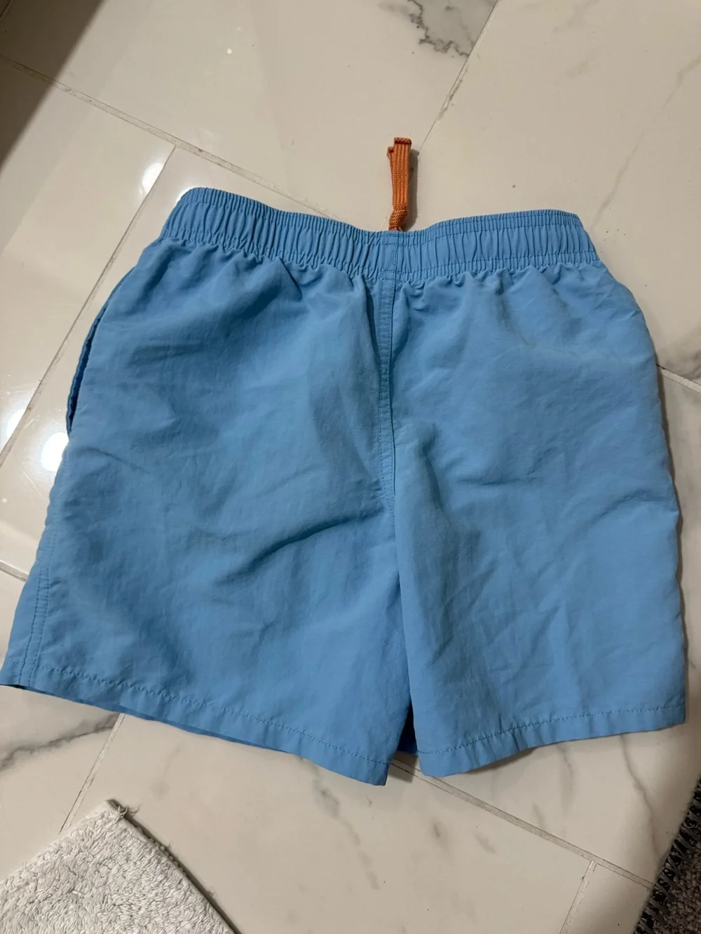 Patagonia Youth Boys Blue Swim Trunks Shorts Size M Lined Quick Dry NWOT
